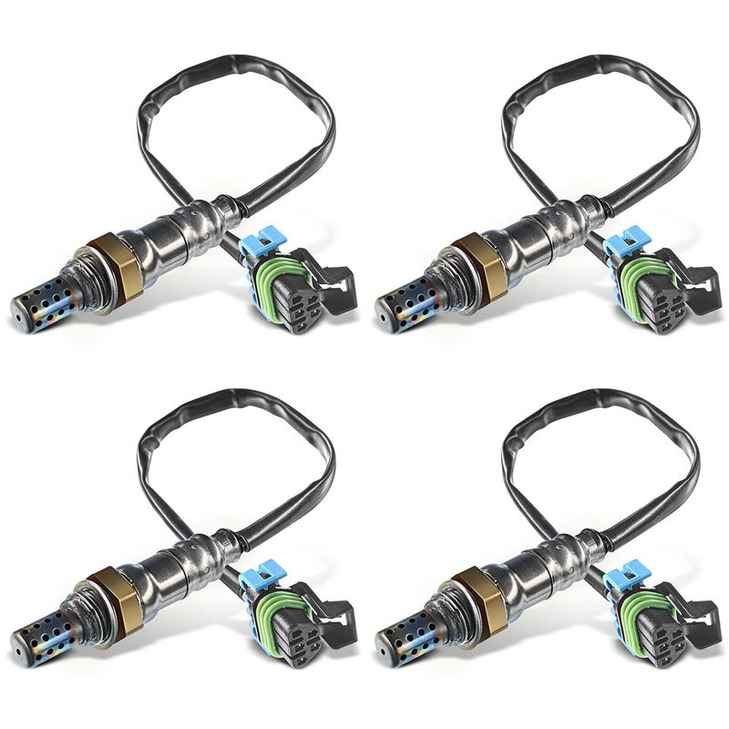 4x Upstream & Downstream O2 Oxygen Sensor for Cadillac SRX 2010-2014 Chevy Buick