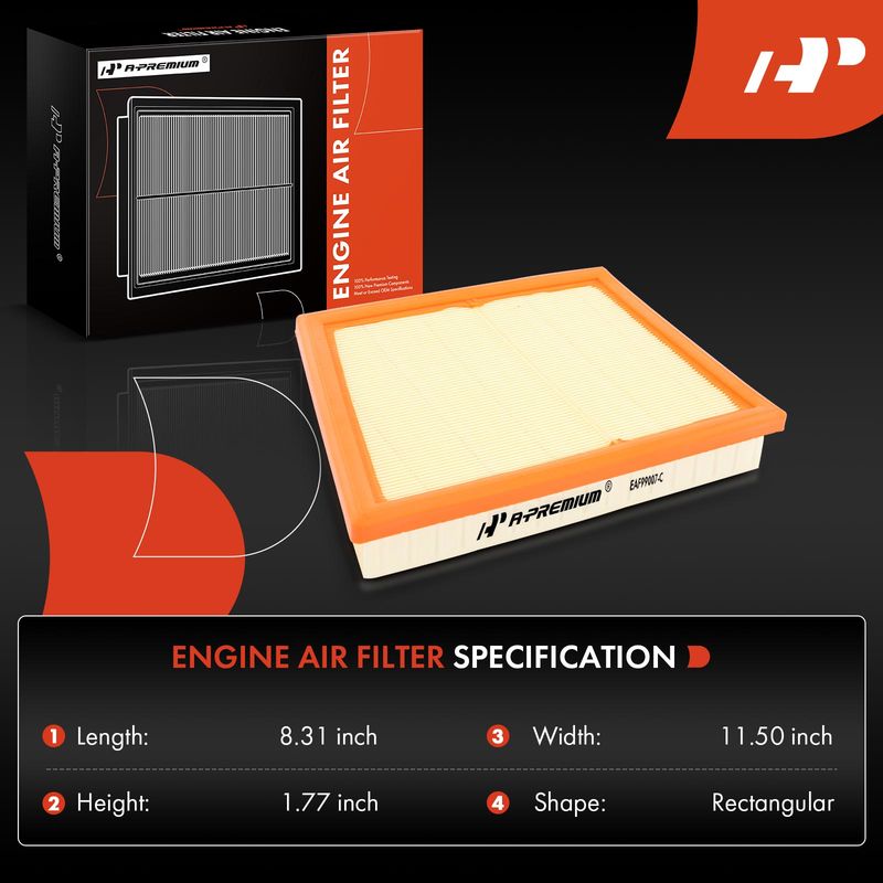 2x Engine Air Filter for BMW F22 F48 X1 2016-2022 Mini Cooper 2015-2023 F54 F60