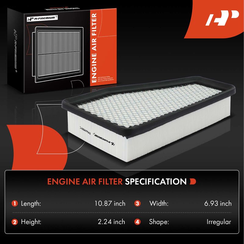 Engine Air Filter for Jeep Cherokee 2019-2020 L4 2.4L V6 3.2L