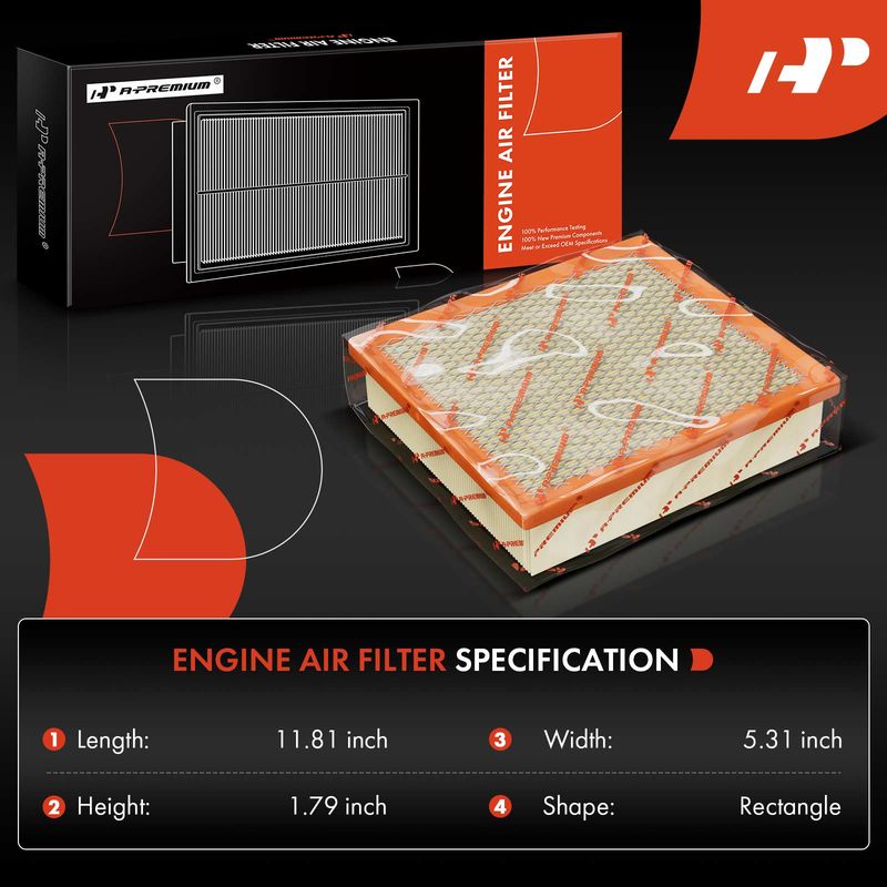Engine Air Filter for Ford Five Hundred Freestyle Mercury Montego 2005-2007