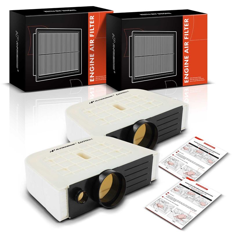 2x Engine Air Filter for Audi Q7 2016-2022 L4 2.0L V6 3.0L