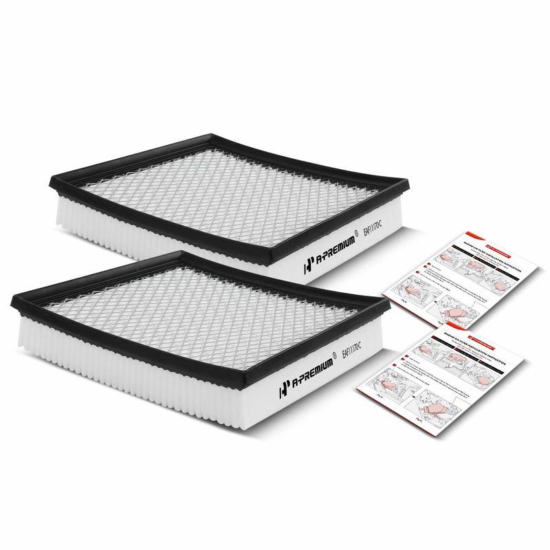 2x Engine Air Filter for Chrysler 200 Dodge Avenger 11-14 Journey 11-19 V6 3.6L