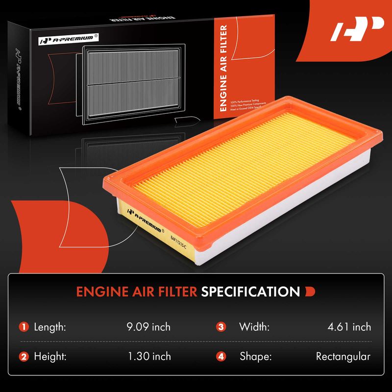 2x Engine Air Filter for Nissan Versa 2012-2019 Micra 2015-2019 L4 1.6L