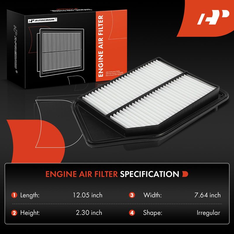 Engine Air Filter for Honda Accord 2013-2017 Acura TLX 2015-2020 L4 2.4L