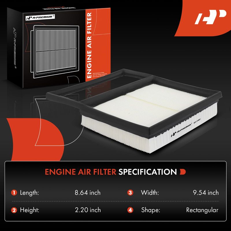 Engine Air Filter for Ford Fusion 2013-2020 C-Max 2013-2018 Lincoln MKZ L4 2.0L