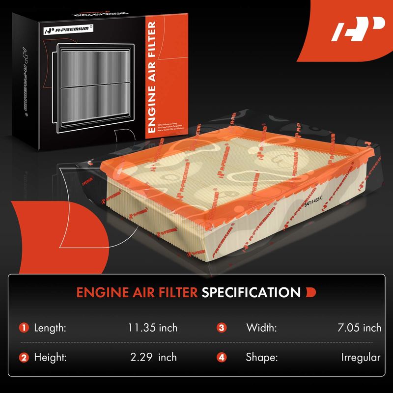 Engine Air Filter for Land Rover Discovery Sport LR2 Range Rover Evoque L4 2.0L
