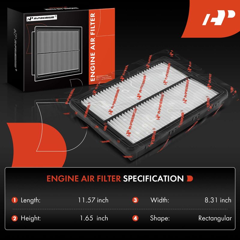 2x Engine Air Filter for Hyundai Sonata Palisade Kia Sorento Sorento Telluride