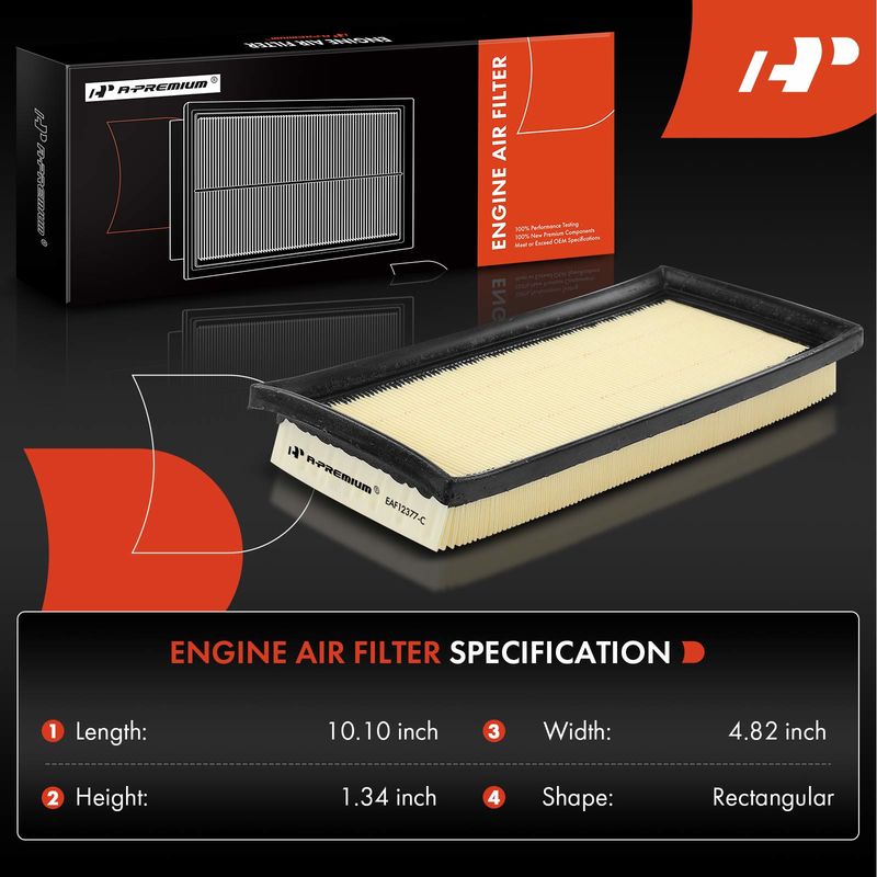 Engine Air Filter for Mitsubishi Mirage 2014-2023 Mirage G4 2017-2023 L3 1.2L
