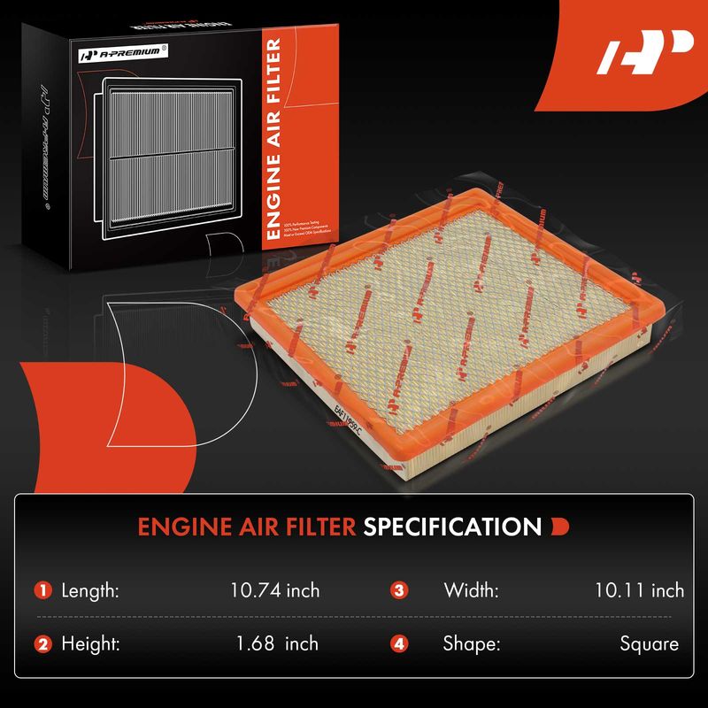 2x Engine Air Filter for Chevrolet Colorado GMC Canyon 2015-2022