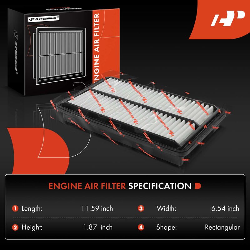 2x Engine Air Filter for Honda Odyssey Pilot Ridgeline Passport Acura MDX TLX