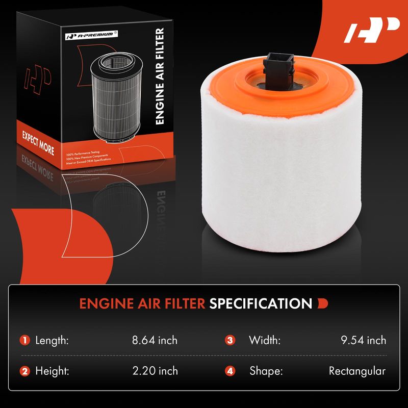 Engine Air Filter for Cadillac ATS V6 3.6L Chevrolet Cruze 2016-2019