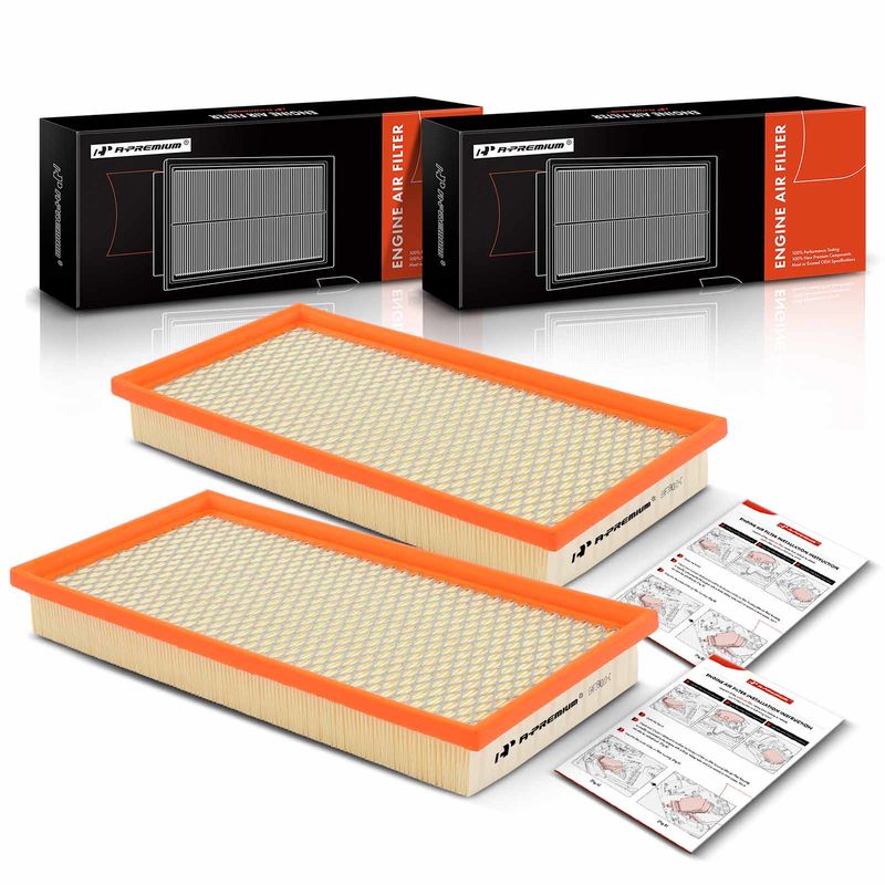 2x Engine Air Filter for Dodge Dakota Durango Ram 1500 Ram 2500 Ram 3500 Jeep