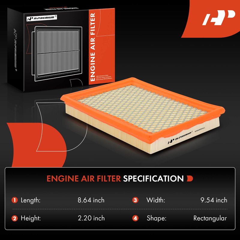 Engine Air Filter for INFINITI FX35 FX37 FX50 M56 Q50 Nissan 300ZX Juke Rogue