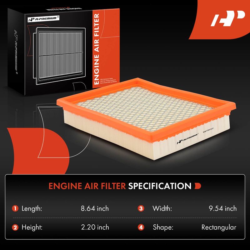 Engine Air Filter for Chevy Malibu Corvette Buick Century Regal Pontiac Saturn