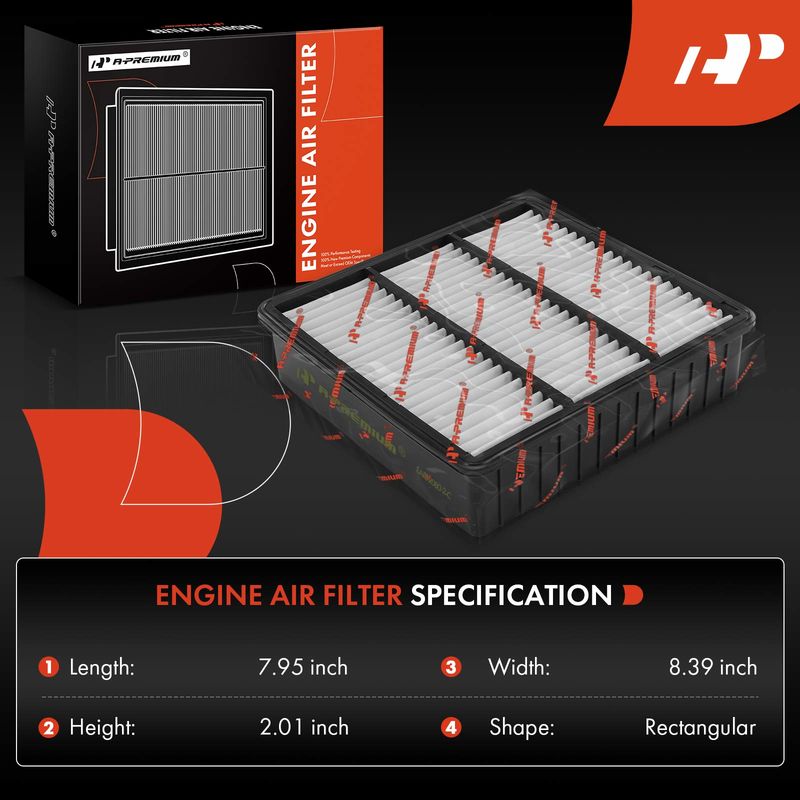 2x Engine Air Filter for Mitsubishi Mirage 1997-2002 Outlander 2003-2006 Lancer