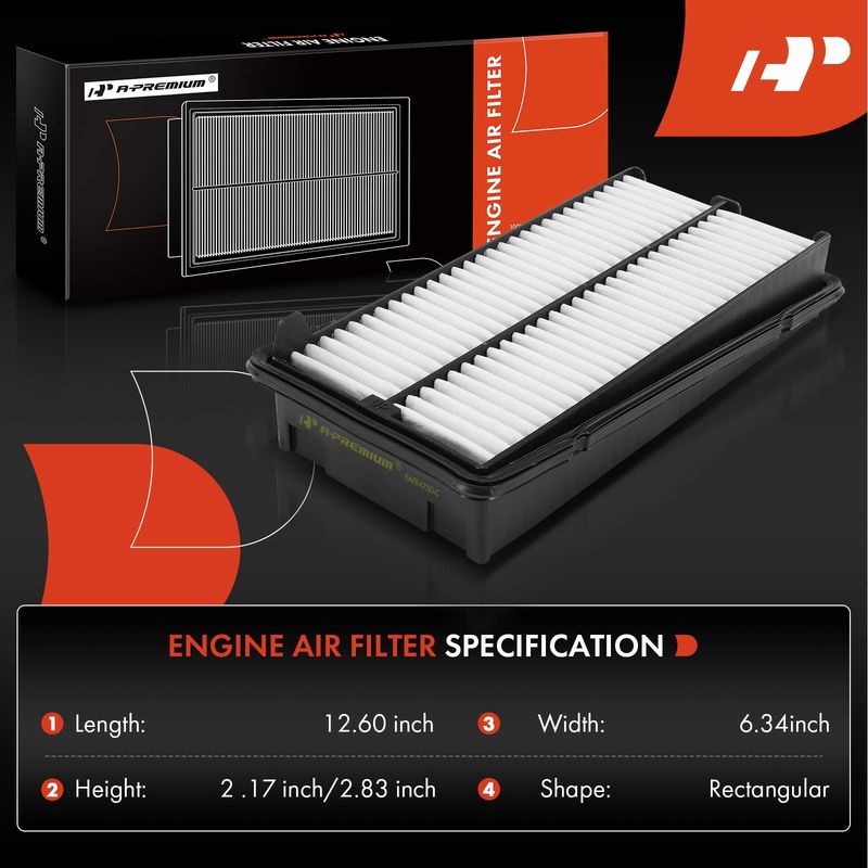 2x Engine Air Filter for Honda Accord 1998-2000 Acura CL 2001-2003 TL 1999-2003
