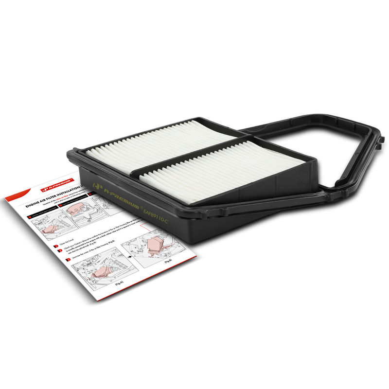 Engine Air Filter with Rigid Panel for Honda Civic Acura EL 2001-2005 L4 1.7L