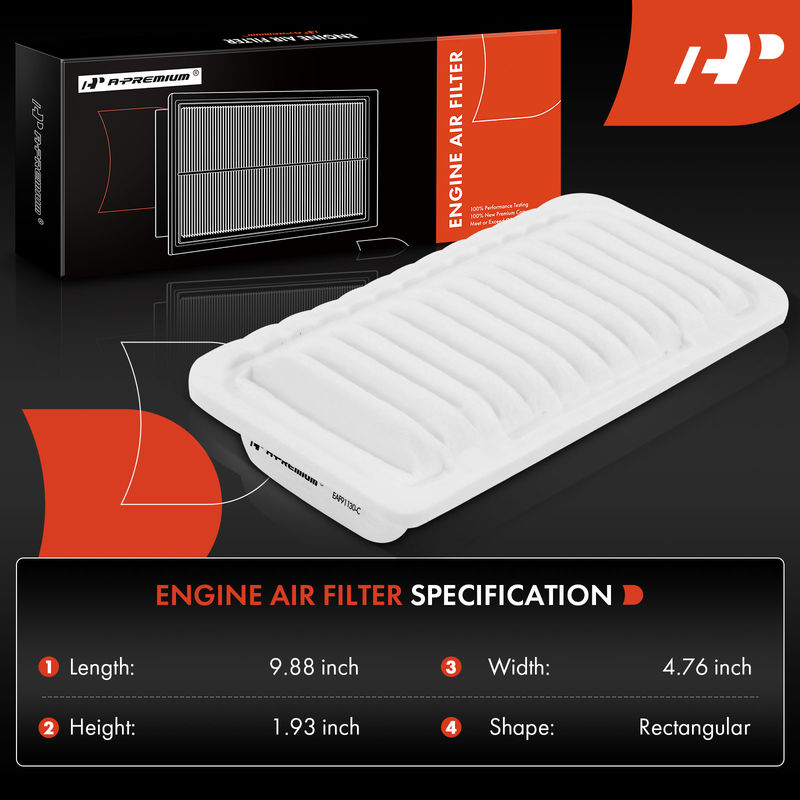Engine Air Filter for Scion xA xB 2004-2006 Toyota Echo 2000-2005 L4 1.5L