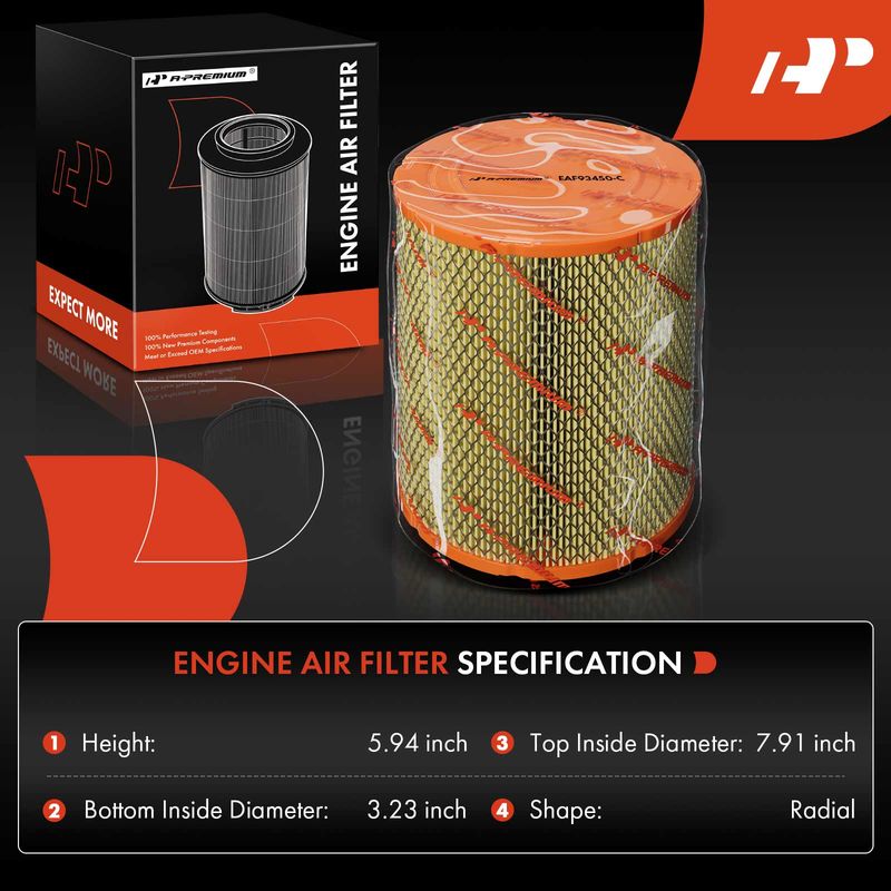Engine Air Filter for Chevrolet Trailblazer 2002-2009 GMC Envoy Saab Buick Olds