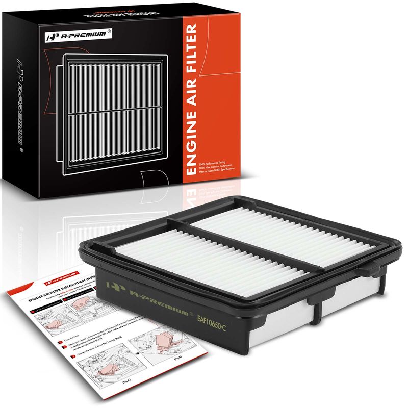 Engine Air Filter with Rigid Panel for Honda Fit 2009-2014 L4 1.5L