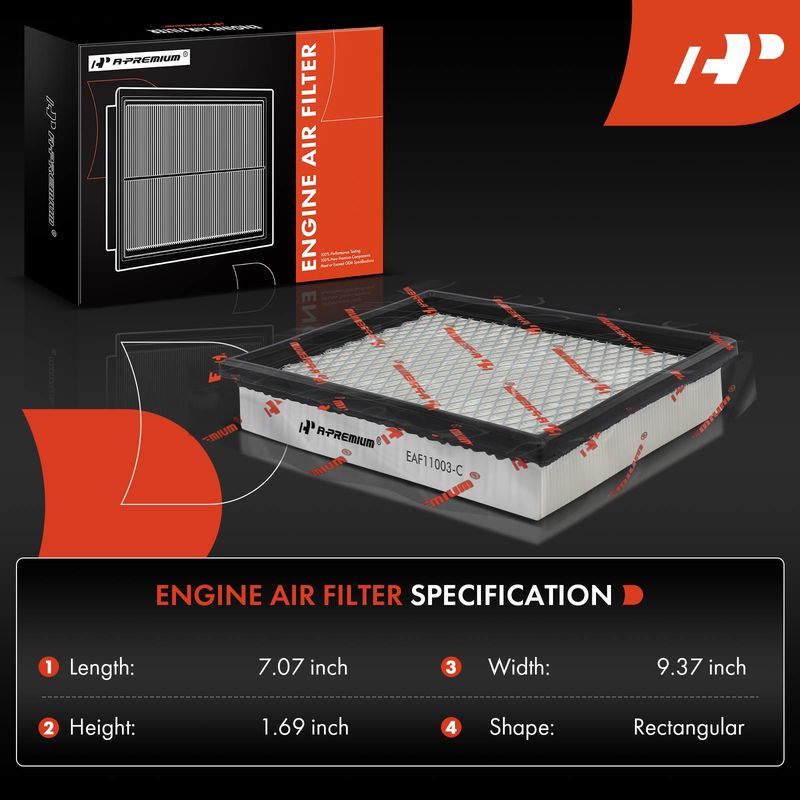 2x Engine Air Filter for Chevrolet Corvette 2005-2007 Cadillac XLR 2006-2009
