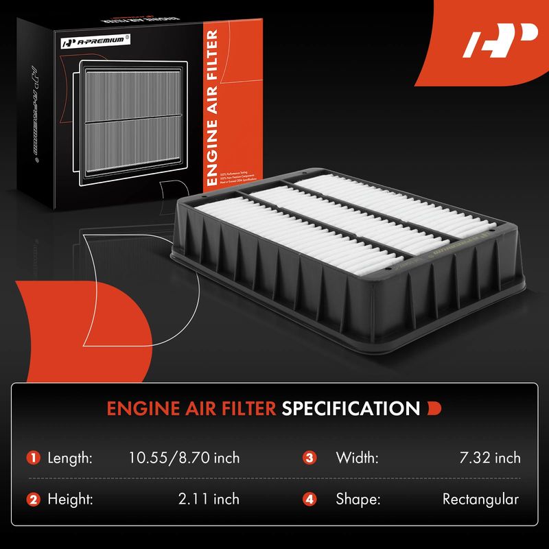 2x Engine Air Filter for Mitsubishi Lancer Outlander Outlander Sport
