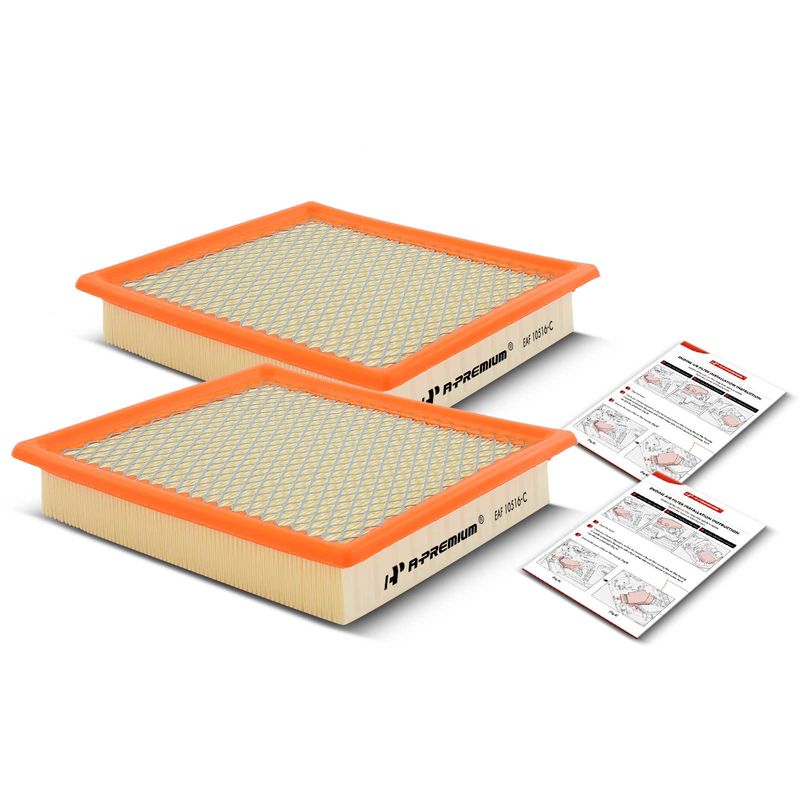 2x Engine Air Filter with Flexible Panel for Dodge Journey 2009-2020