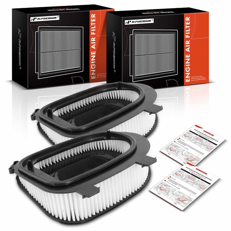 2x Engine Air Filter for BMW X3 xDrive28d F25 2015-2017 L4 2.0L