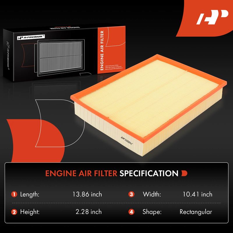 Engine Air Filter for Dodge Freightliner Mercedes-Benz Sprinter 1500 2500 3500