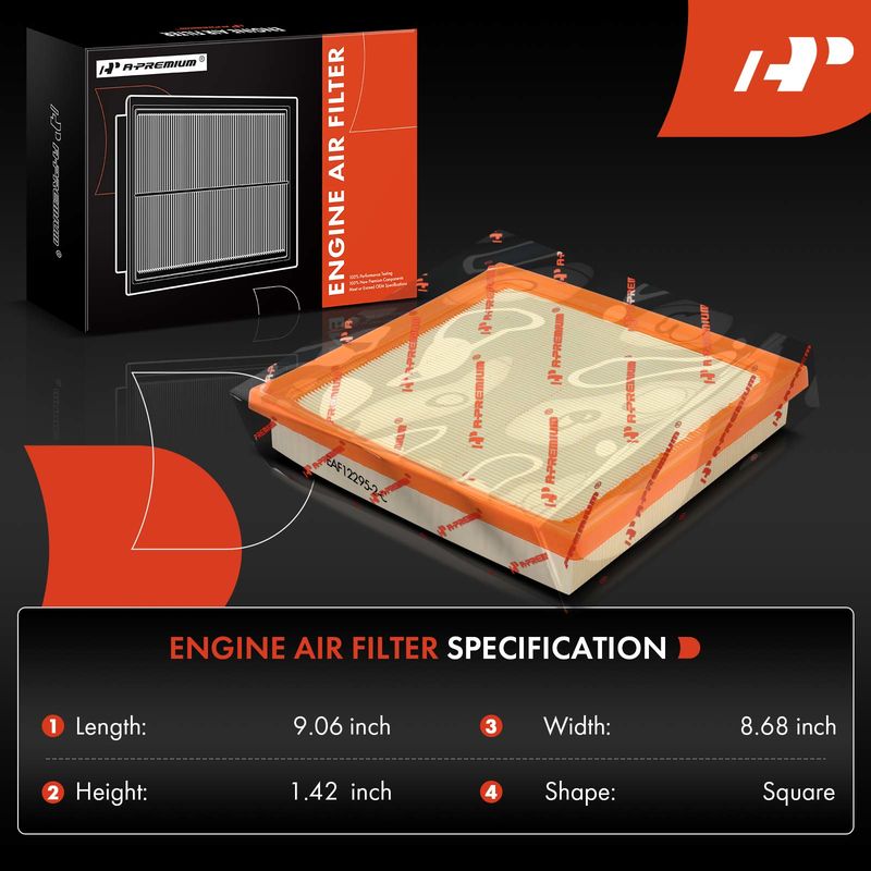 2x Engine Air Filter for Subaru Ascent 2019-2022 Impreza Legacy 2.0L 2.4L 2.5L