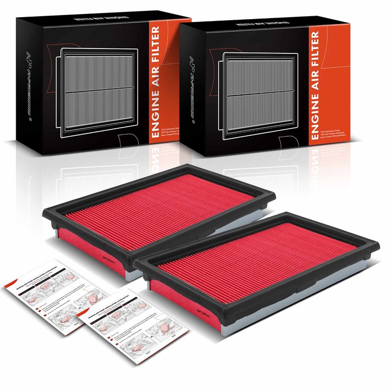 2x Engine Air Filter for Chevy City Express Nissan NV200 Cube Versa INFINITI Q50