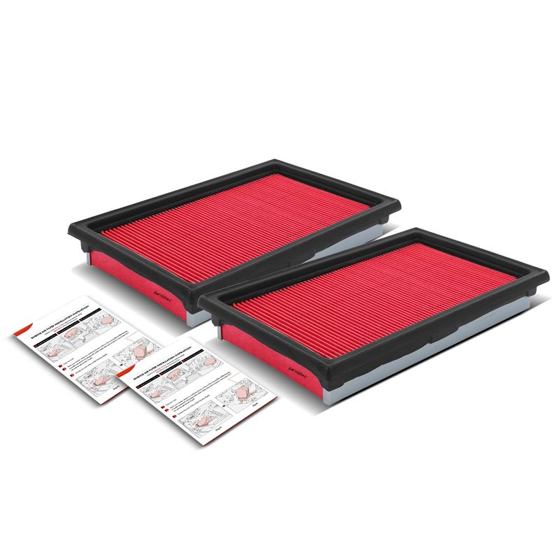 2x Engine Air Filter for Chevy City Express Nissan NV200 Cube Versa INFINITI Q50