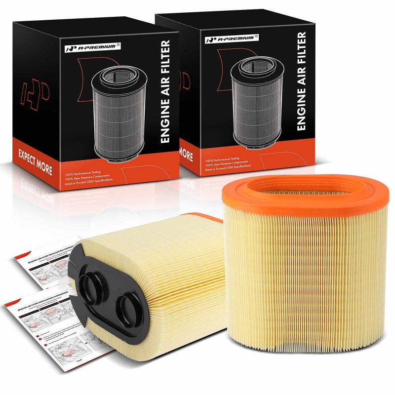 2x Engine Air Filter for Ford F-250 F-350 F-450 F-550 Super Duty 2017-2019