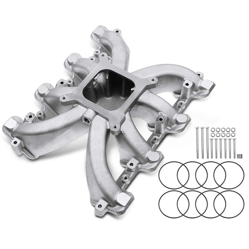 Single Plane Mid-Rise Upper Intake Manifold for GM LS1 LS2 LS6 V8 350 2500-7000