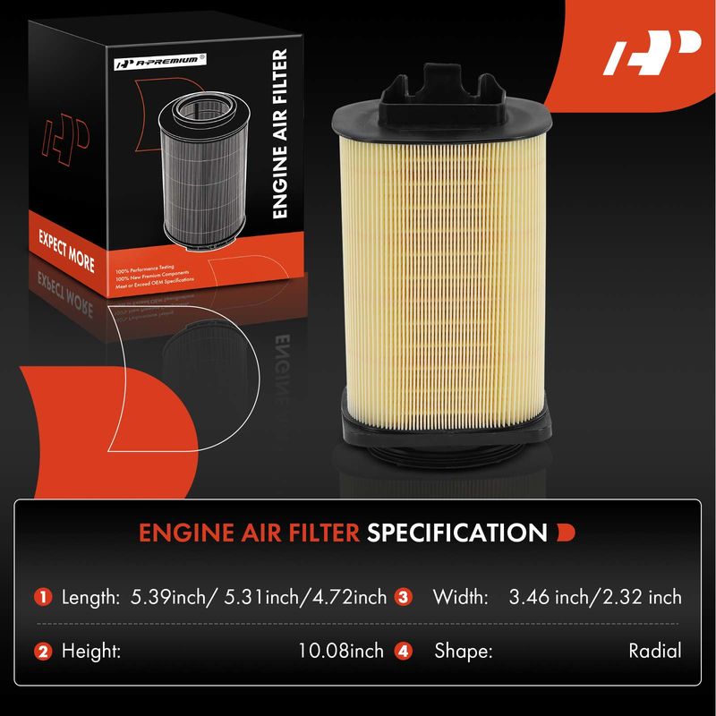 2x Engine Air Filter for Mercedes-Benz W212 W213 E200 2014-2021 GLC250 INFINITI