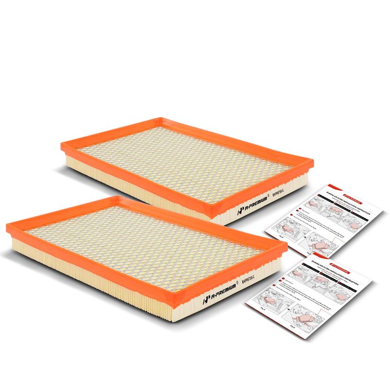 2x Engine Air Filter with Flexible Panel for Saturn Ion 2006-2007 L4 2.2L 2.4L