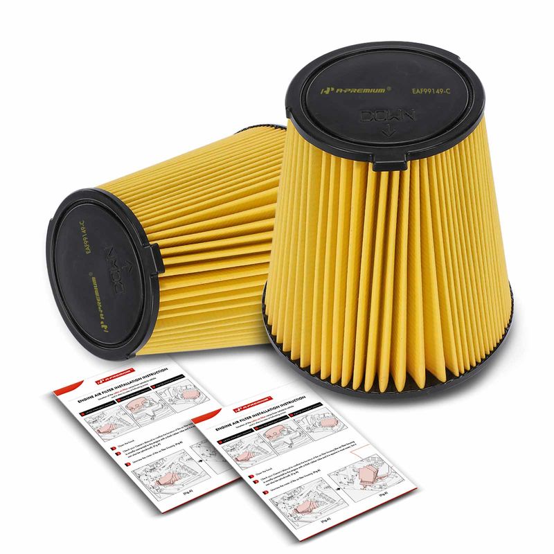 2x Engine Air Filter for Ford Mustang 2010-2014 V8 5.4L 5.8L