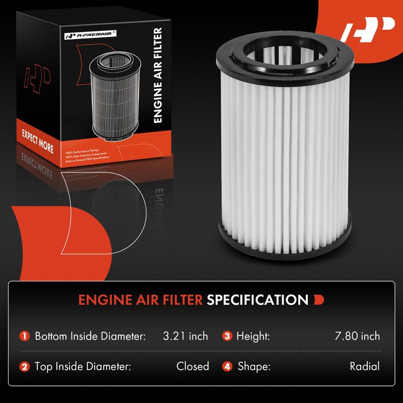 Engine Air Filter for Hyundai Kona N 2022-2023 Veloster N 2019-2022 2.0L