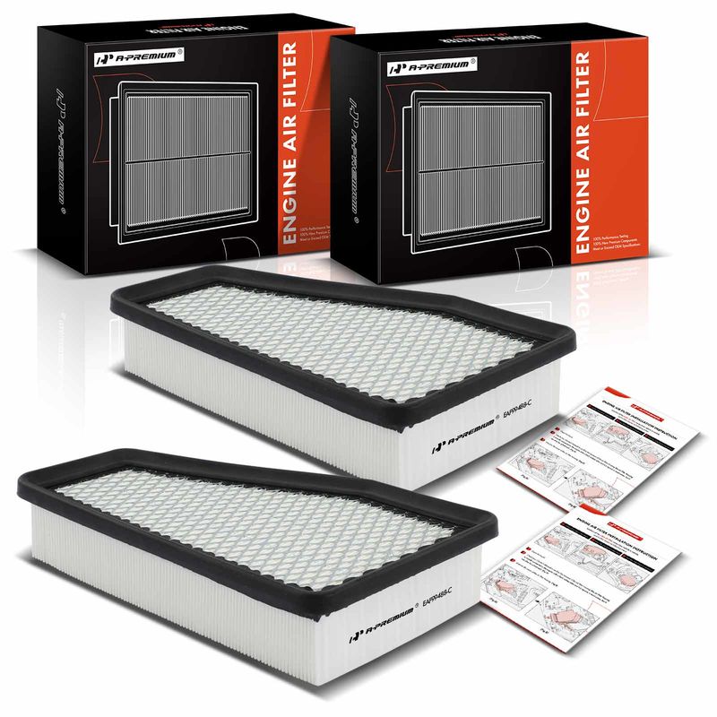 2x Engine Air Filter for Jeep Cherokee 2019-2020 L4 2.4L V6 3.2L