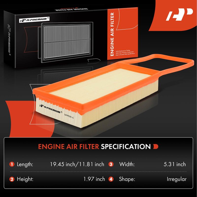 2x Engine Air Filter for BMW F15 G05 X5 2016-2018 L4 2.0L