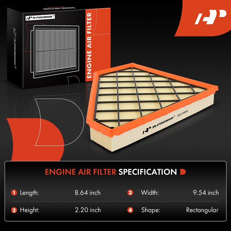 Engine Air Filter for Cadillac ATS 13-19 CTS 14-19 Chevrolet Camaro 16-23