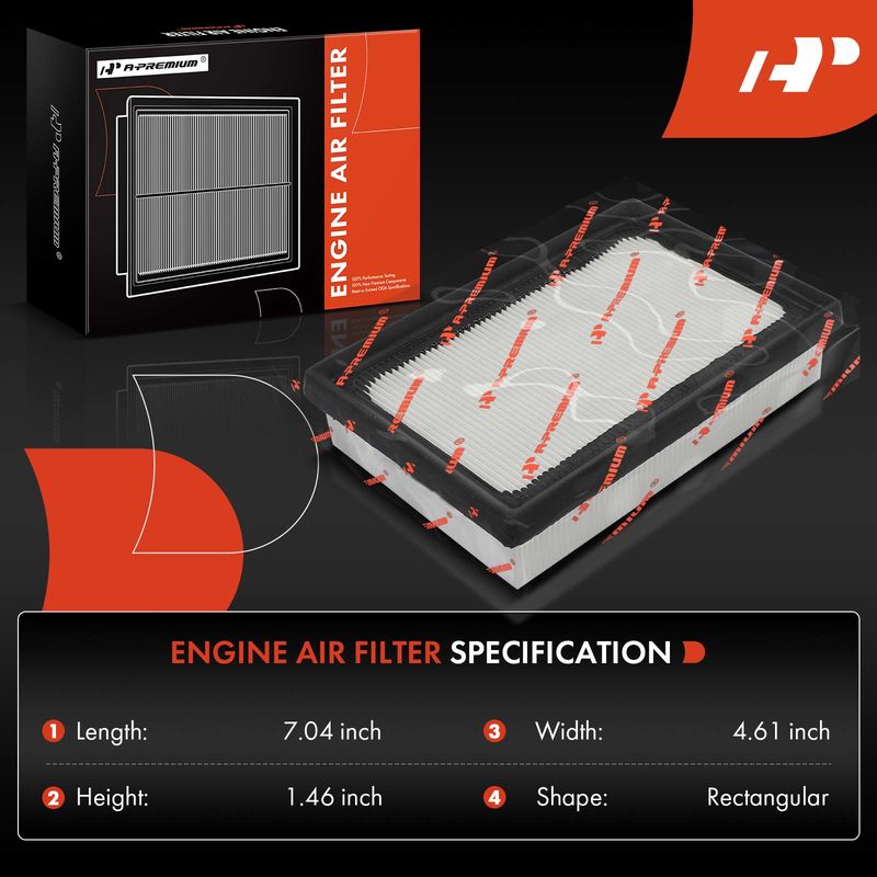 2x Engine Air Filter for Toyota Corolla Prius C Prius Prime Prius AWD-e 1.5L 1.8L