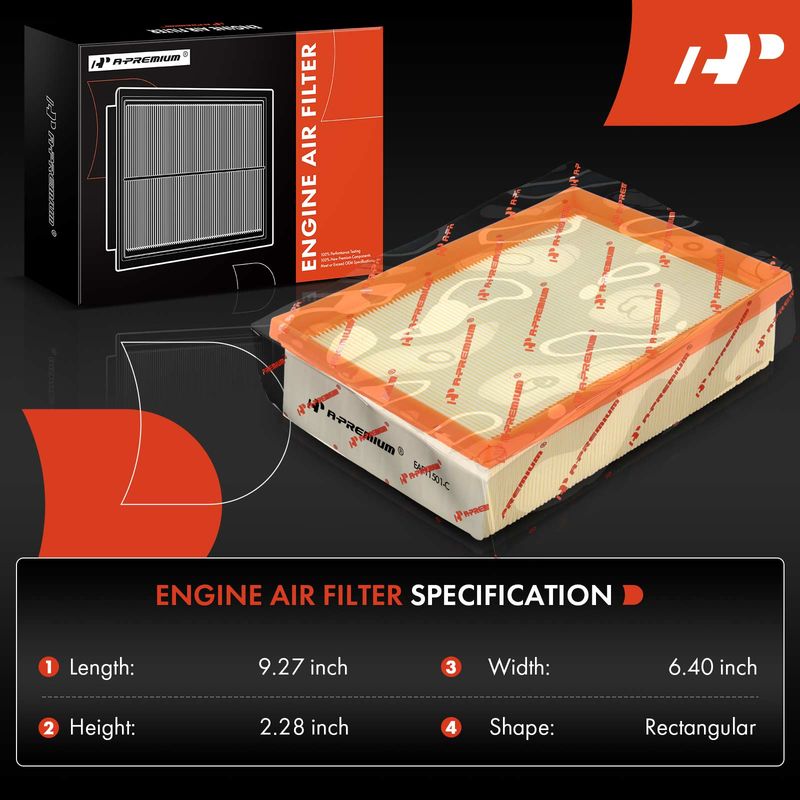 2x Engine Air Filter for Chevrolet Trax Buick Encore 2013-2022 L4 1.4L