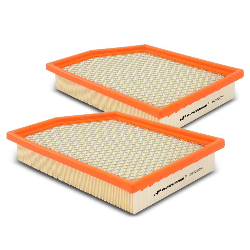 2x Engine Air Filter with Flexible Panel for Jeep Cherokee 2014-2018 2.4L 3.2L