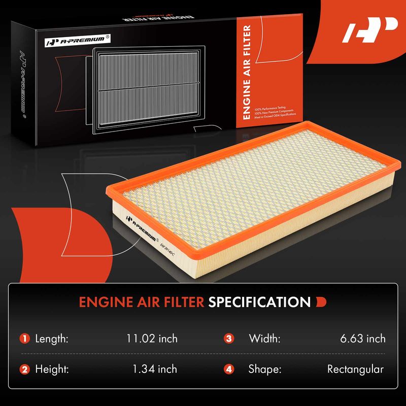 2x Engine Air Filter for Chevrolet Blazer Express 1500 GMC Yukon Pontiac Firebird
