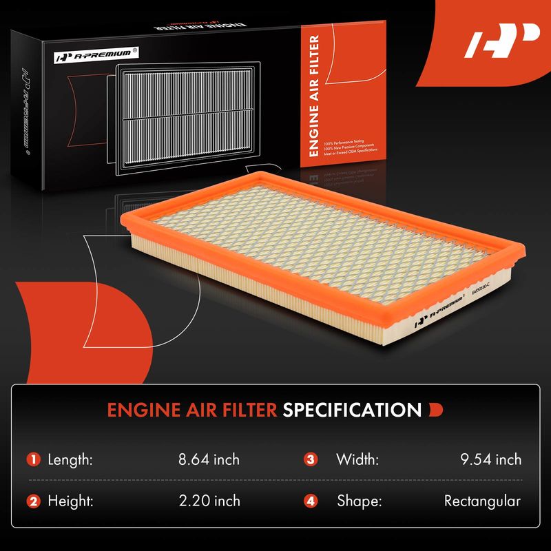 2x Engine Air Filter for Ford Ranger 88-94 Windstar Explorer Mazda Mercury Sable