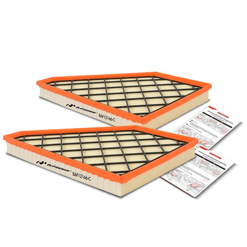 2x Engine Air Filter for Chevrolet Blazer 19-22 GMC Cadillac XT5 Buick Acadia