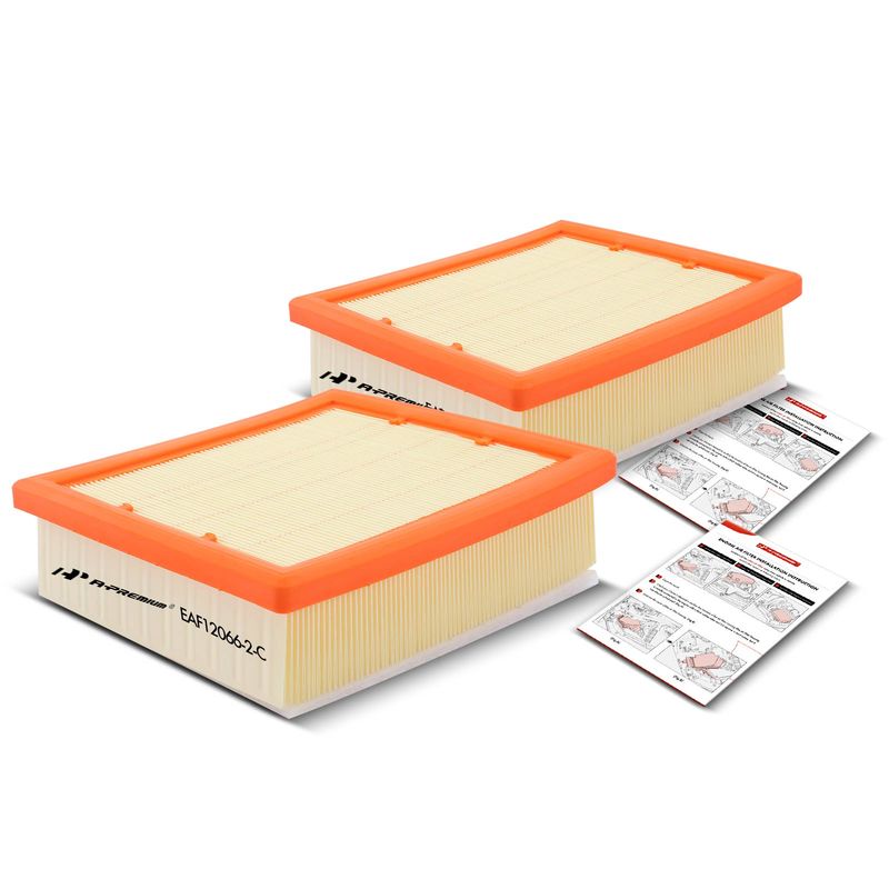 2x Engine Air Filter for Jeep Compass 17-21 Renegade Fiat 500X Ram ProMaster City