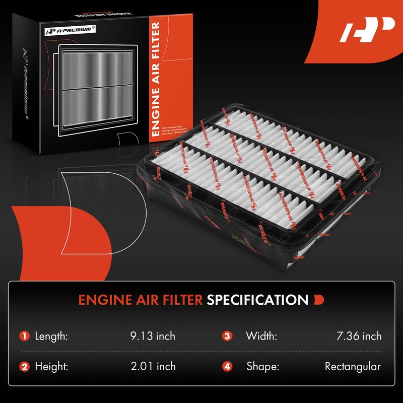 Engine Air Filter for Chrysler Sebring Dodge Avenger Mitsubishi Expo Mazda Eagle