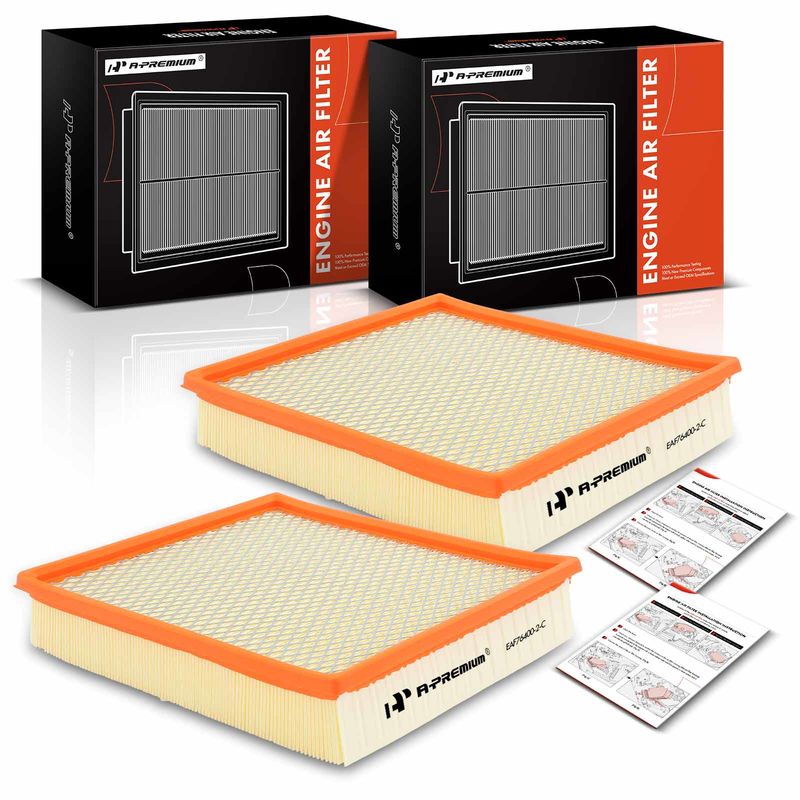 2x Engine Air Filter for Dodge Ram 2500 3500 1994-2002 L6 5.9L Diesel